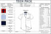 create fashion tech pack clothing tech pack technical flat sketch apparel design
