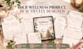 design a branded wellness coaching digital planner product for stan store setup