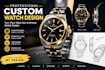 create a professional custom watch design