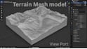 create 3d terrain maps, topographic maps, shaded relief map print stl map model