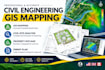civil engineering gis mapping, civil site analysis, property site permit plan