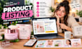 create amazon product listing