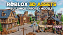 create custom roblox 3d buildings, props and game assets