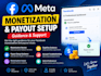 help you with facebook monetization and meta payout setup