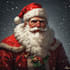 illustrate original santa christmas portraits