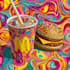 draw food pop art