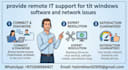provide remote IT support for windows, software, and network issues