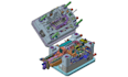 design multi cavity plastic injection mold, multicavity tooling and family mold