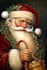 create a festive santa character portrait