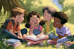 draw a children book illustration
