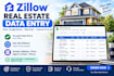 do zillow property research and real estate data entry