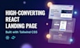 build a responsive react landing page with tailwind CSS