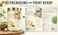 convert ai generated packaging to print ready vector with dielines