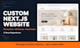 develop a custom website as a next js developer