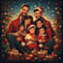 create joyful family holiday illustrations