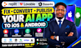 fix replit lovable base44 app convert replit to capacitor ios android app vormac