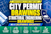 do city permit drawings structural engineering drawings as california architect