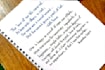 provide beautiful handwritten notes and documents