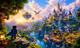 make custom minecraft maps with terrain, cities and castles