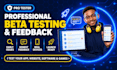do beta testing user testing website testing app testing usability testing