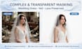 do hair masking complex background removal for model and portrait photo
