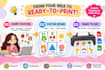 design educational flashcards and learning cards for kids