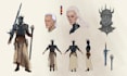 create fantasy 2d game character design and concept art