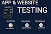 do app testing, website testing, QA testing and usability testing