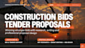 research construction bids grant write tender proposals design bid decks