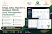 setup zoho pipedrive hubspot lead management dashboard