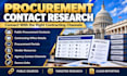 research government agencies and procurement contacts
