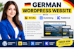 design german wordpress site with bricks gutenberg and kadence