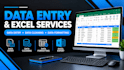 provide data entry and excel services