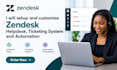 setup and customize zendesk helpdesk, ticketing system and automation