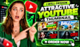 design attractive youtube thumbnail