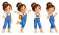 create a professional cartoon character turnaround sheet