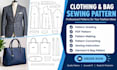 create digital sewing pattern for clothing and bag design pdf pattern