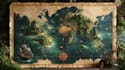 create fantasy map of a fictional world