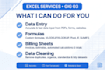 do vlookup in excel , billing sheets and fast data entry