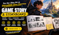 write game stories, scripts, plots, and professional storyboards