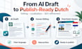 edit and localize ai generated dutch articles and blogs