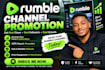 do superfast organic USA channel monetization, rumble video prompro