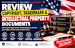 review copyright, trademark and intecllectual property documents
