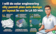 solar engineering city permit plan sets design pv layout in usa la sd mia