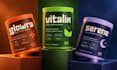 design supplement label, product label design, product packaging design