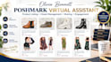 poshmark closet listing  sharing, follower growth and virtual assistant services