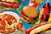 food pop art illustrations