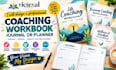 design a professional coaching workbook, journal or planner