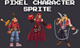 create pixel art characters, sprite sheets pixel art animation game art