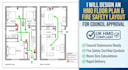 design an hmo floor plan and fire safety layout for council approval